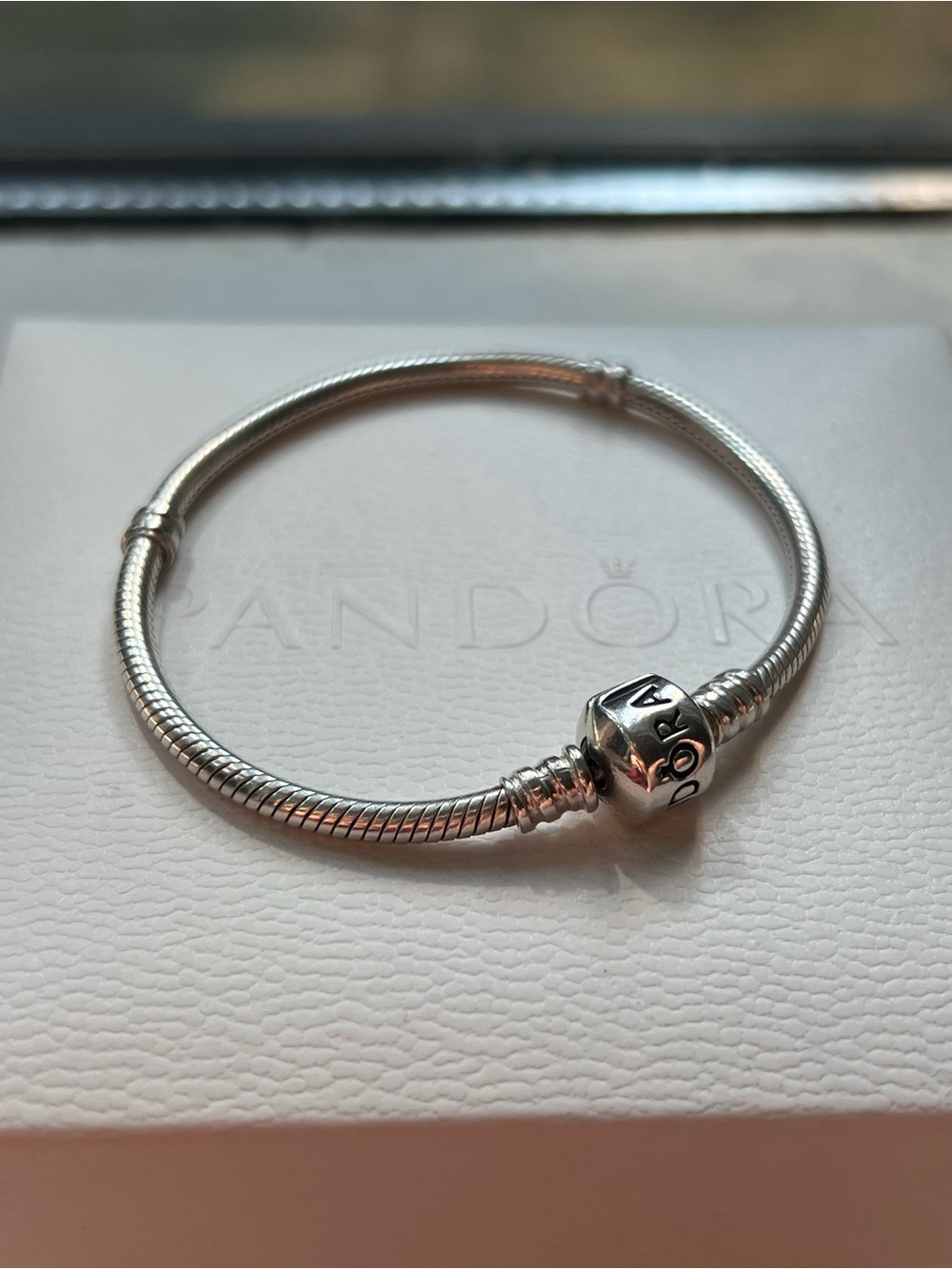 Pandora silver snake chain bracelet